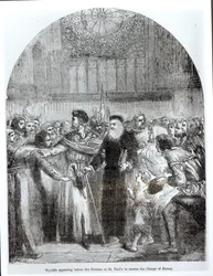 Wycliffe devant les prélats à St. Paul